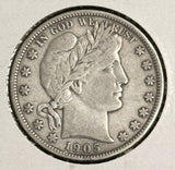 1905-S Barber Half Dollar, Nice VF/XF (20246)