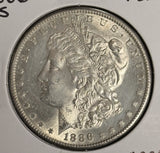 1886-S Morgan Silver Dollar, Choice Uncirculated, (20304)
