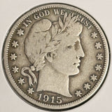 1915-D Barber Half Dollar, Nice Fine, (20426)