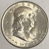 1953-D Franklin Half Dollar, Choice Uncirculated, (20430)