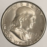 1953-S Franklin Half Dollar, Choice Uncirculated, (20432)