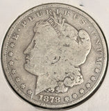 1878 8TF Morgan Silver Dollar, Well circulated, (20436)