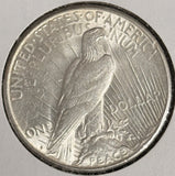 1923-S Peace Silver Dollar, Choice AU, (20452)