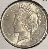 1925 Peace Silver Dollar, Choice Uncirculated, (20458)