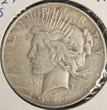 1927-D and 1927-S Peace Silver Dollars, Nicely Circulated, (20464)