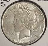 1928-S Peace Silver Dollars, Choice AU, (20468) (Copy)