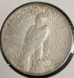 1934-D Peace Silver Dollars, Nice AU, (20480)
