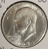 1971-S Eisenhower Silver Dollars,40% Silver, Choice Uncirculated, (20502)