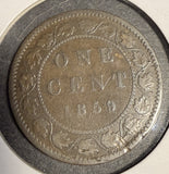 1859/8 DP N9#1 Canadain Large Cent, Nicely Circulated. (20508)