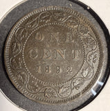 1892 Canadian Large Cent, Lightly Circulated. (20512)