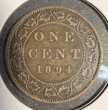 1894 Canadian Large Cent, Lightly Circulated. (20516)