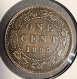 1895 Canadian Large Cent, Lightly Circulated. (20518)