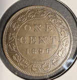 1896 Canadian Large Cent, Lightly Circulated. (20520)