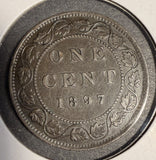 1897 Canadian Large Cent, Lightly Circulated. (20522)