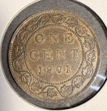 1901 Canadian Large Cent, Lightly Circulated. (20534)