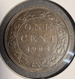 1904 Canadian Large Cent, Lightly Circulated. (20540)