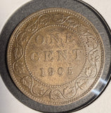 1905 Canadian Large Cent, Lightly Circulated. (20542)