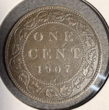 1907-H Canadian Large Cent, Lightly Circulated. (20544)