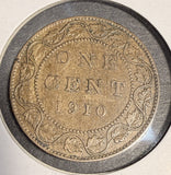 1910 Canadian Large Cent, Lightly Circulated. (20550)