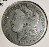1895-S Morgan Silver Dollar, Well Circulated Key Date (20612)