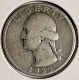 1932-S Washing Quarter, Nicely Circulated Key Date. (20618)