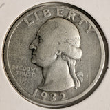 1932-D Washing Quarter, Nicely Circulated Key Date. (20620)