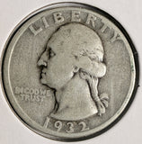 1932-D Washing Quarter, Nicely Circulated Key Date. (20622)
