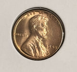 1949 P,D,S Lincoln Wheat Cents Choice Uncirculated Red (20643)