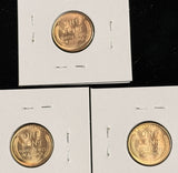 1949 P,D,S Lincoln Wheat Cents Choice Uncirculated Red (20643)