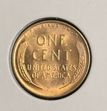1956-D Lincoln Wheat Cent, Choice Uncirculated Red Jagged Clip (20675)