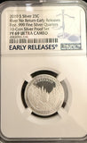 2019-S River of No Return Silver Quarter PF69 Ultra Cam. (20698)