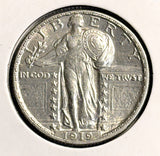 1919-S Standing Liberty Quarter, Uncirculated Details.  (20735)