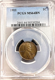 1911 Lincoln Wheat Cent, MS64BN, PCGS  (20758)