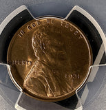 1931-S Lincoln Wheat Cent, MS64RB, PCGS  (20794)