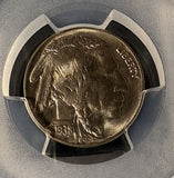 1938-D/D Buffalo Nickel, MS66 PCGS. (20803)