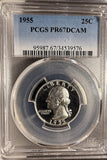 1955 Washington Quarter, PF67DCAM, PCGS. (20842)