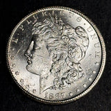 1887-S Morgan Silver Dollar, Choice Uncirculated MS63+ (20850)