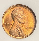1930 Lincoln Wheat Cent, MS66RD NGC. (20881)