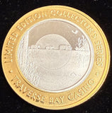 Traverse Bay Michigan $10 Silver Strike Three Bears Copper Rim