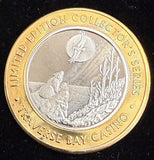 Traverse Bay Michigan $10 Silver Strike Sitting Bear, Copper Rim (20921)