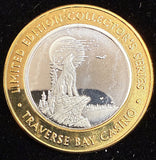 Traverse Bay Michigan $10 Silver Strike, Howling Wolf, Copper Rim (20923)