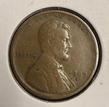 1909-S Lincoln Wheat Cent, Nicely Circulated, (20934)