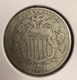 1882 Shield Nickel, VF. (20940)