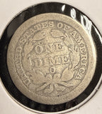 1845-O Seated Liberty Dime, Nicely Circulated. (20946)