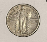 1923 Standing Liberty Quarter, AU FH. (20954)