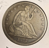 1877 Seated Liberty Half Dollar, XF (20960)