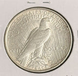 1922-D Peace Silver Dollar, Choice AU. (20974)