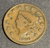 1826 Large Cent, Nicely Circulated  (21022)