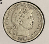 1896-S Barber Half Dollar, Key Date, Nice VF (21028)