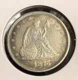 1875-P 20Ct Piece, Choice AU (21068)
